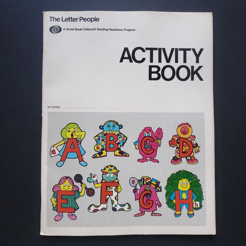The Letter People Activity Book Vintage Childcraft 1981 Education Learning